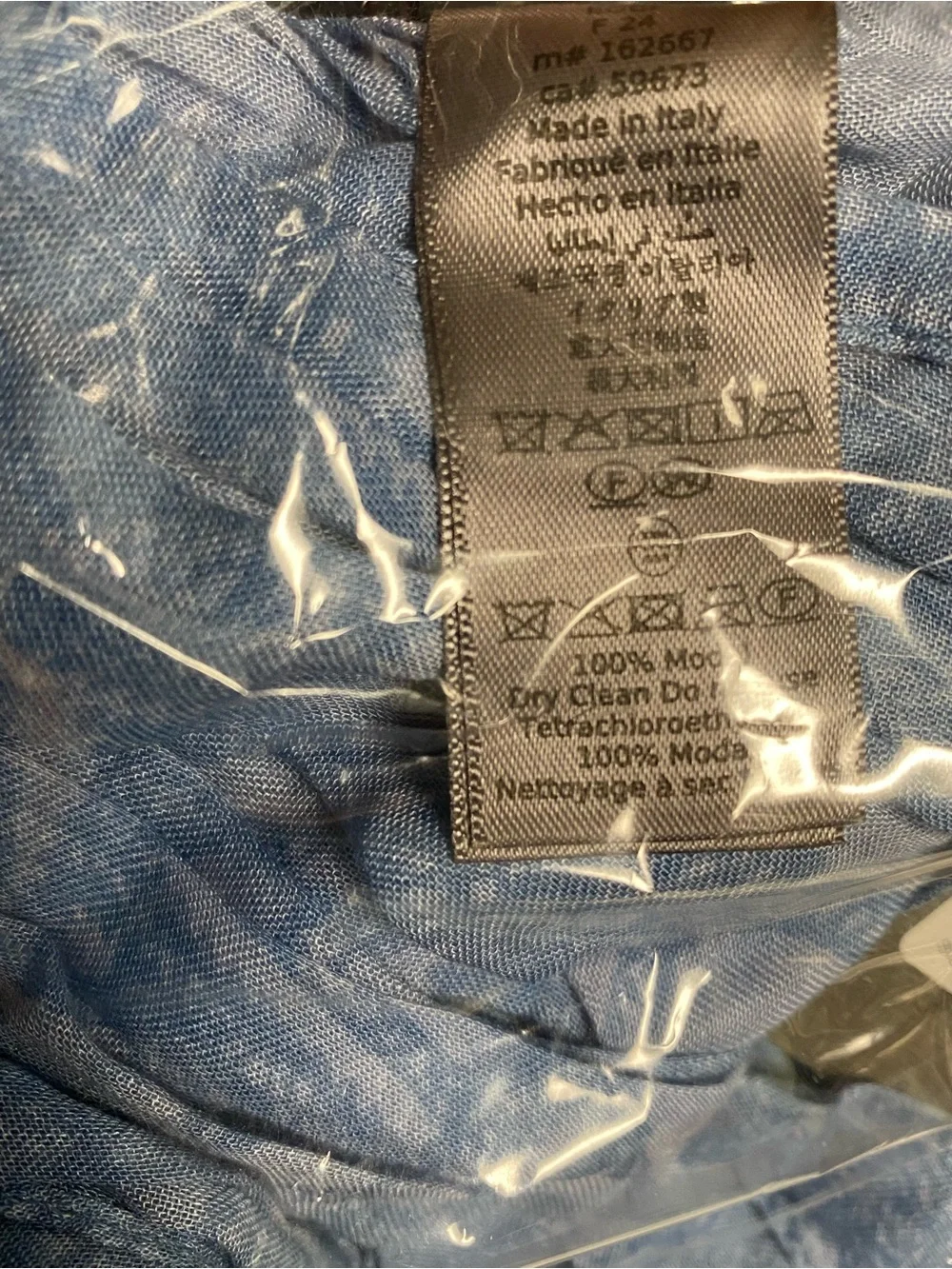 John Varvatos Light Blue Sheer Men’s Scarf